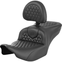 SADDLEMEN Roadsofa™ Seat with Backrest Honeycomb FLTR/FLHX '23-'24