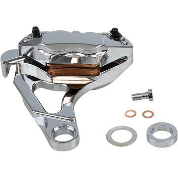 HAWG HALTERS 4-Piston Caliper Rear Chrome RKSTCC508A