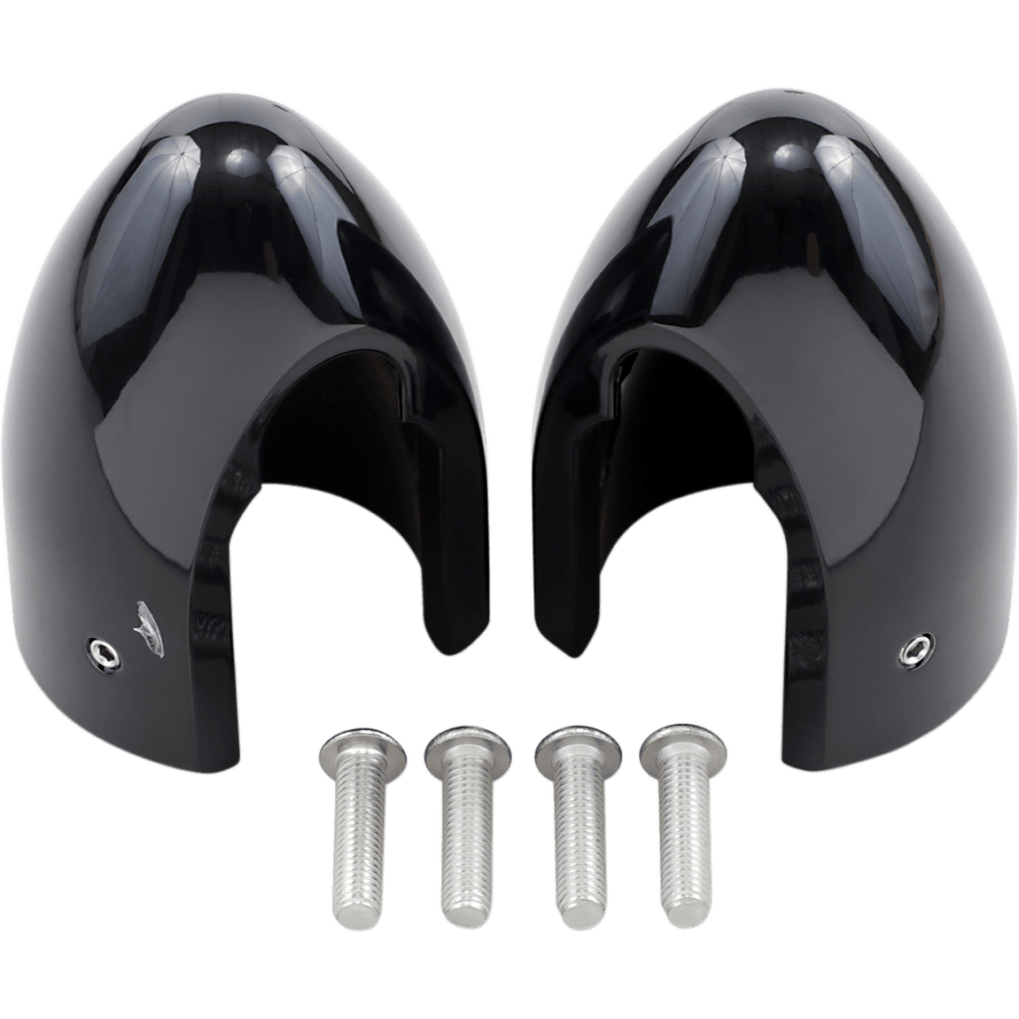 BARON Fork Bullets/Axle Nut Covers Black BA7800B