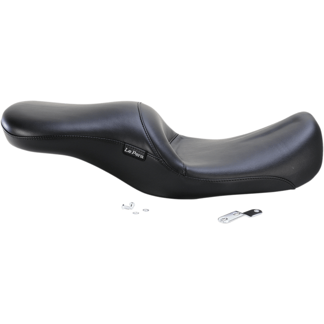 LE PERA Sorrento 2-Up Seat Smooth Black FL '08-'23 LK907PYS