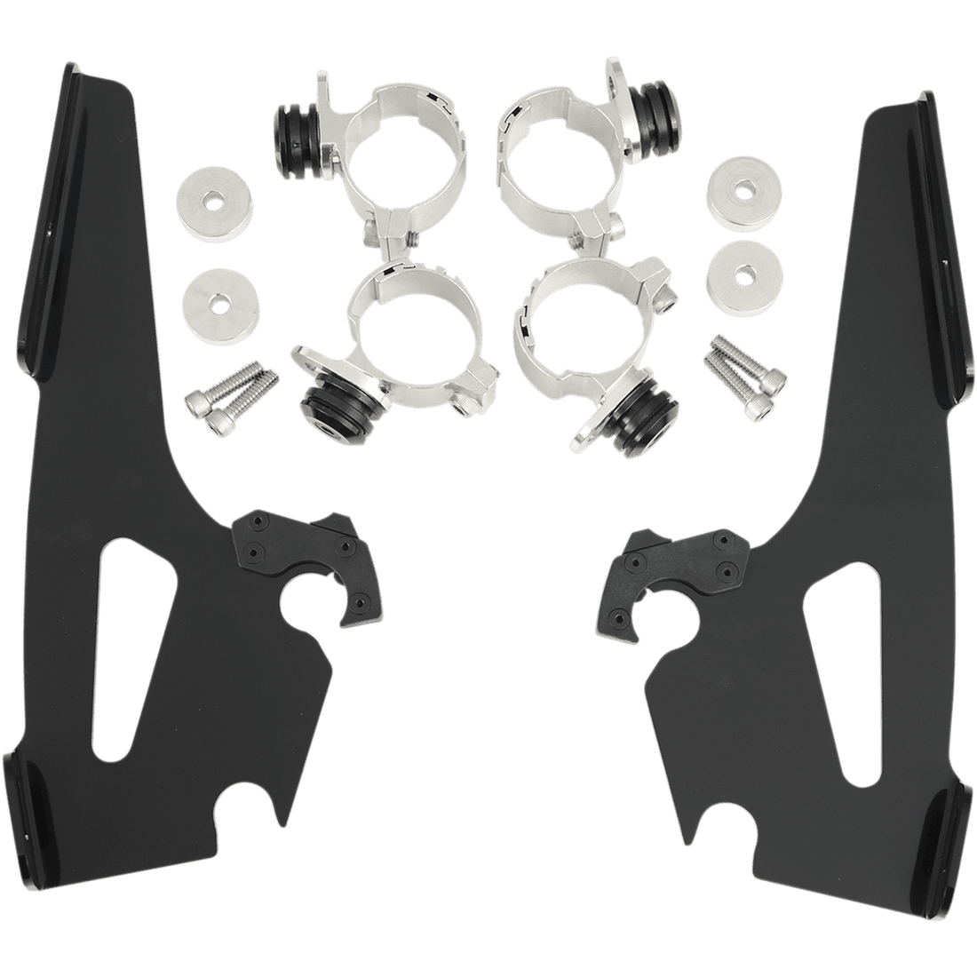 MEMPHIS SHADES Batwing Trigger Lock Mounting Kit Narrow Black MEB8965