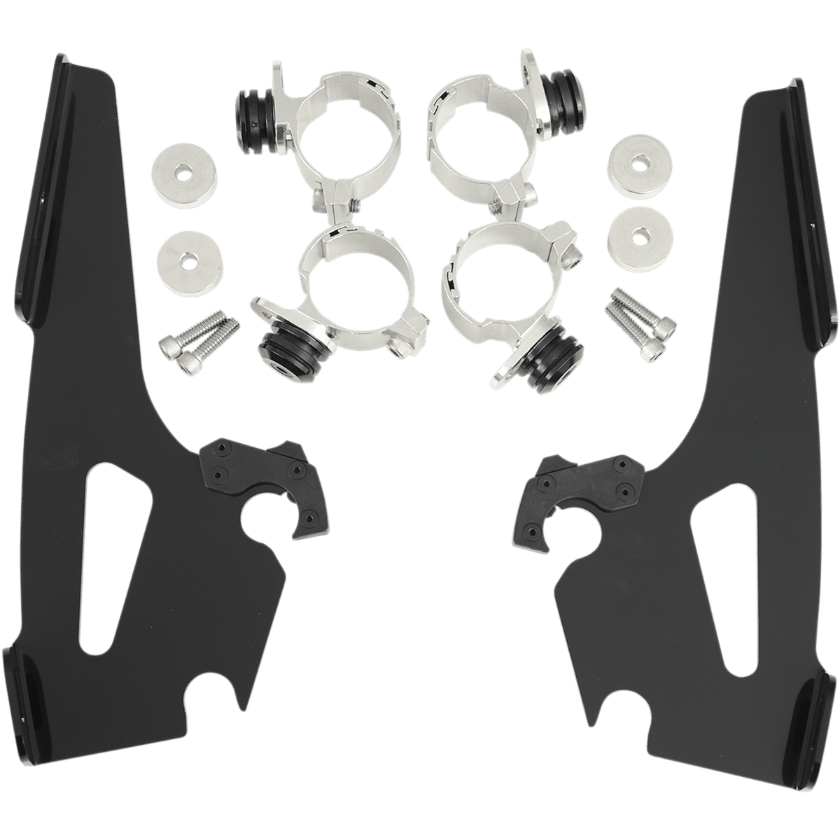 MEMPHIS SHADES Batwing Trigger Lock Mounting Kit Narrow Black MEB8965