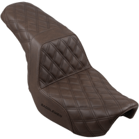 SADDLEMEN Step-Up Seat Full Lattice Stitch Brown Dyna 80604175BR