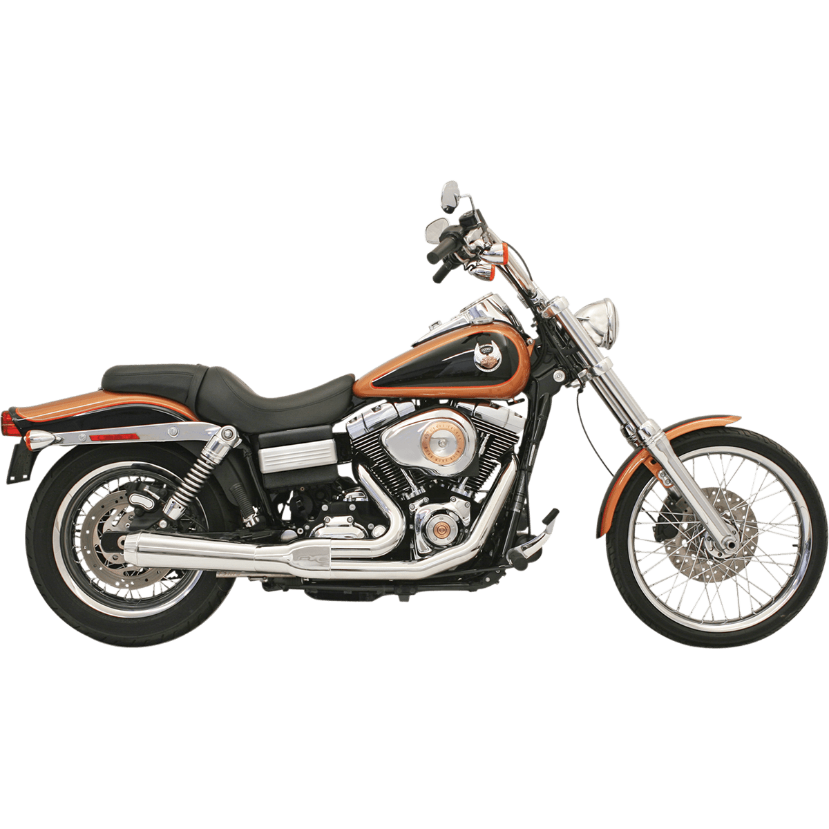 BASSANI XHAUST Road Rage Exhaust Chrome Short '06-'17 FXD 13112J