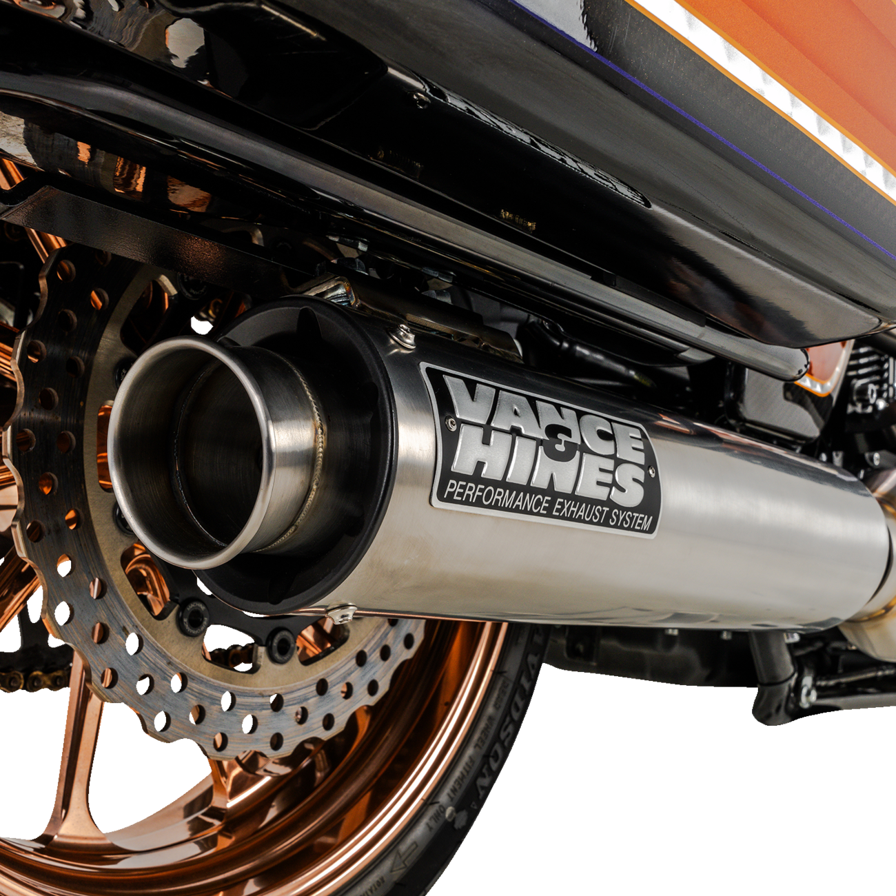 VANCE & HINES 2-into-1 Supersport PCX™ Exhaust System Brushed 27345