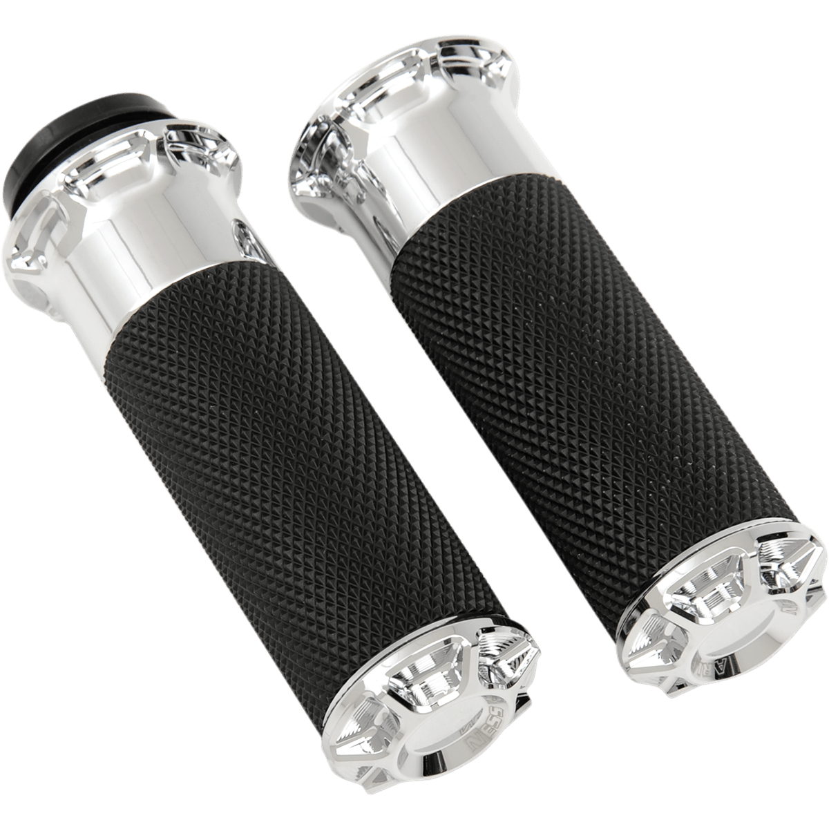 ARLEN NESS Grips Beveled TBW Chrome 07328