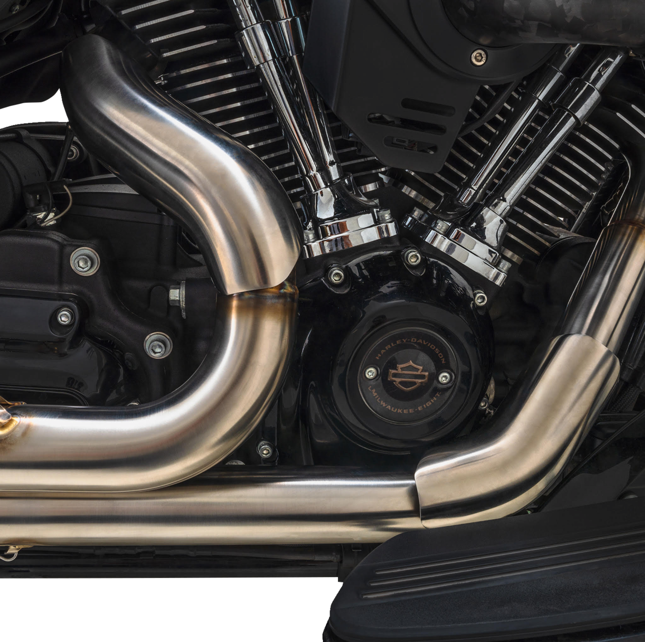 VANCE & HINES Hi-Output RR Heat Shield Kit Brushed Stainless Steel 60023