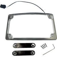 CUSTOM DYNAMICS Lighted License Plate Frame Chrome