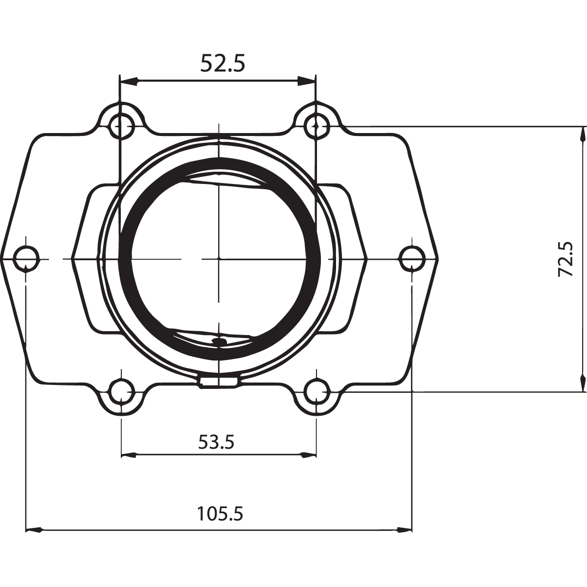 KIMPEX Carburetor Mounting Flange Arctic Cat