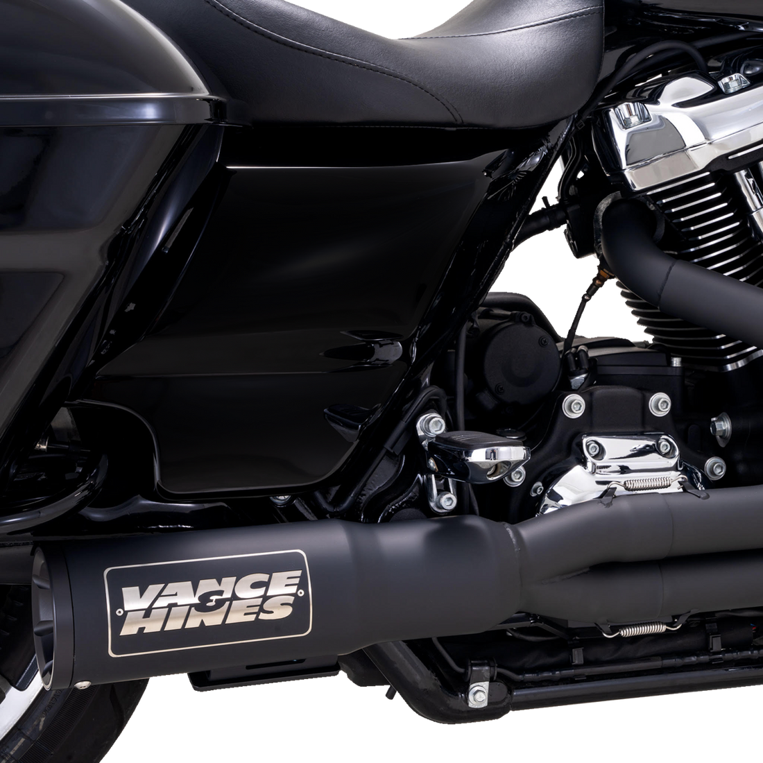 VANCE & HINES Hi-Output RR Exhaust System Matte Black 47321