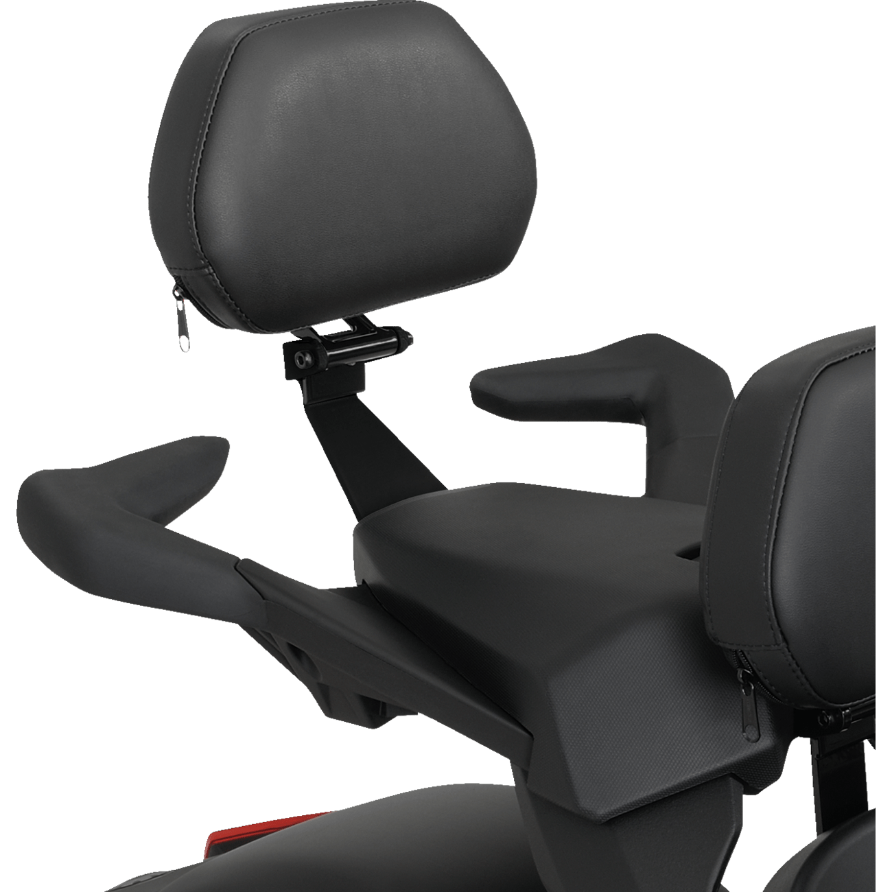 SHOW CHROME Passenger Backrest Smooth Black Ryker '20-'22 41420