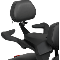 SHOW CHROME Passenger Backrest Smooth Black Ryker '20-'22 41420