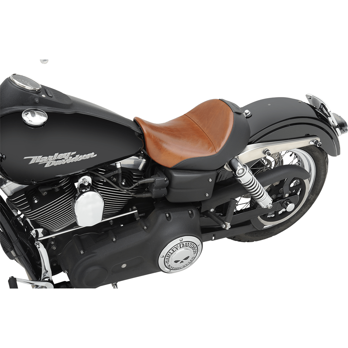 SADDLEMEN Seat Renegade™ Lariat Solo Smooth Brown Dyna 806040041B