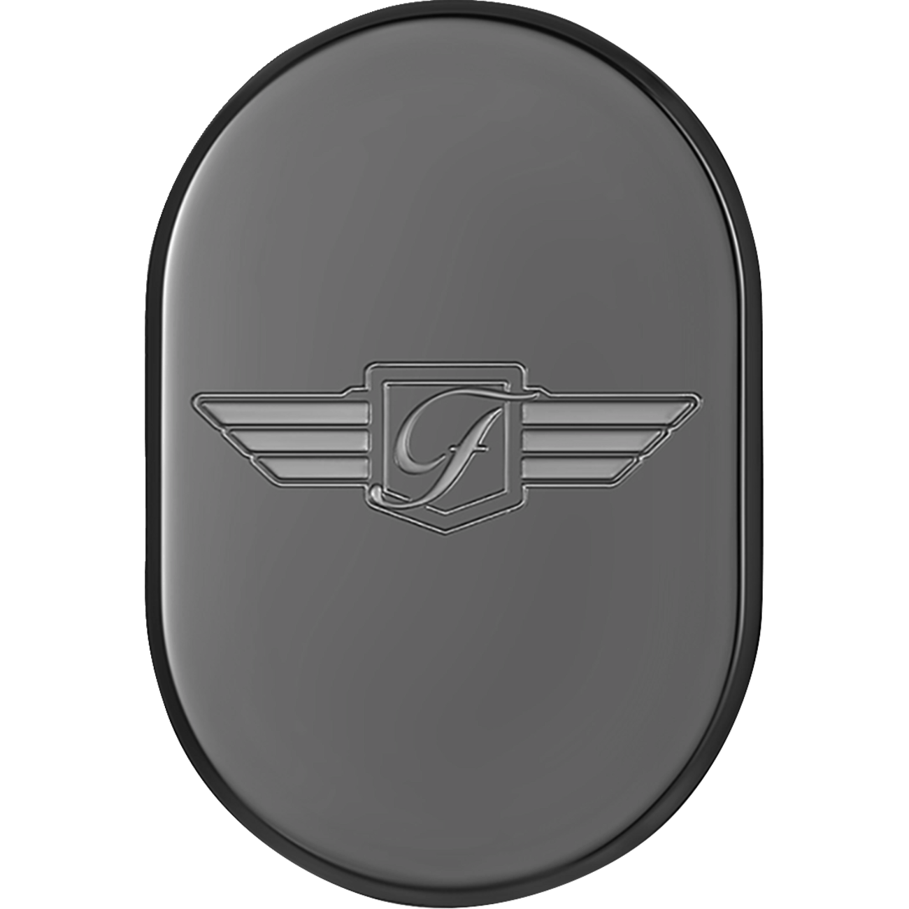 FIGURATI DESIGNS Antenna Cover Left Rear Fender FD Logo Black