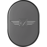 FIGURATI DESIGNS Antenna Cover Left Rear Fender FD Logo Black