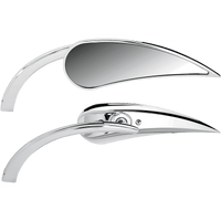 ARLEN NESS Mirror Micro Rad 2 Side View Teardrop Chrome Left