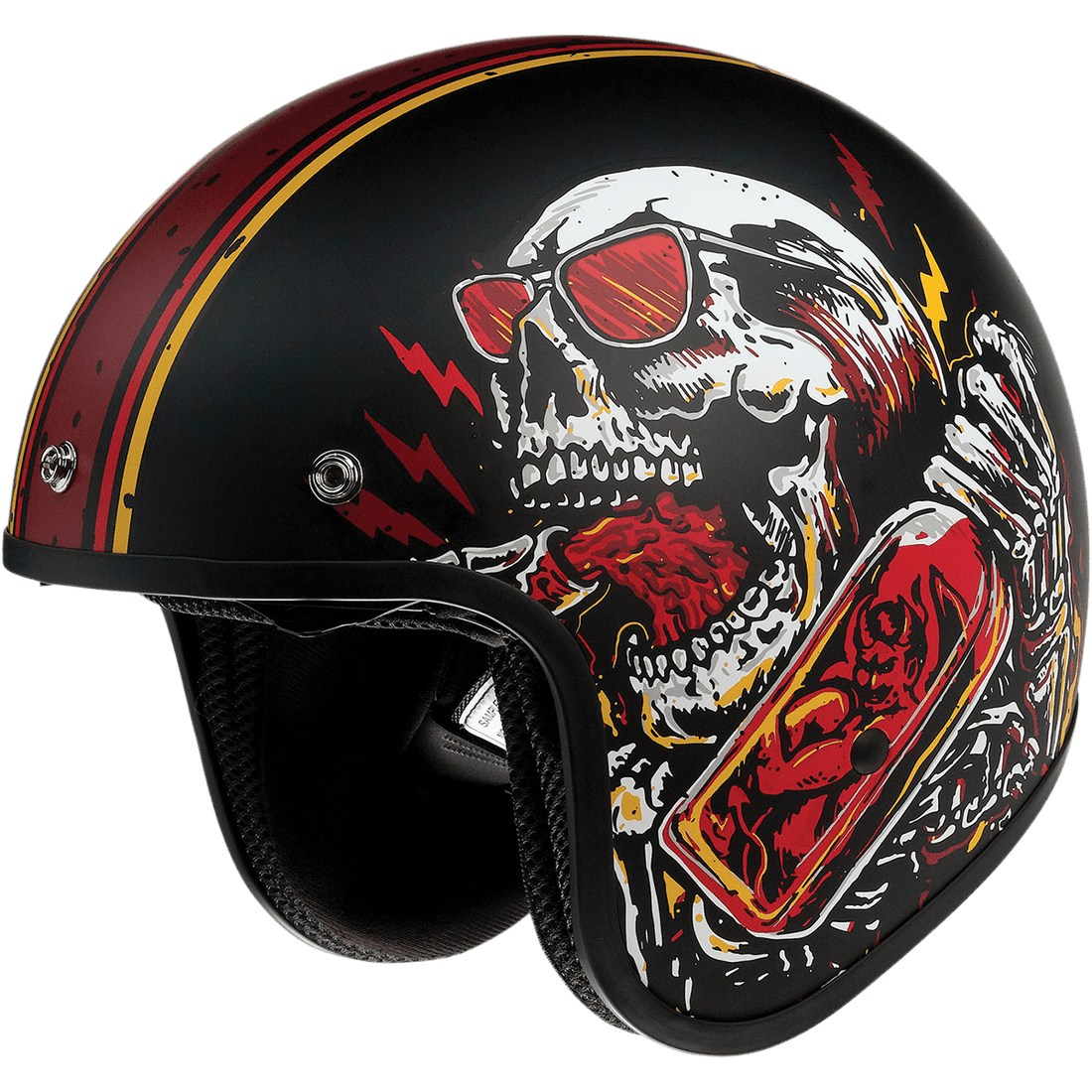 Z1R Saturn Helmet Devil Made Me Black/Red Small