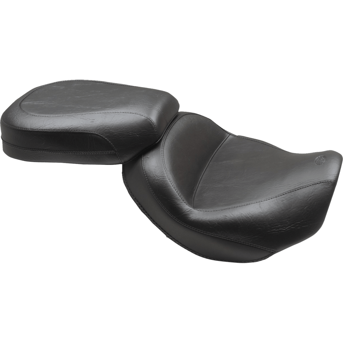 MUSTANG Wide Touring Solo Seat Black Plain without Driver Backrest C90T '15-'19 85204