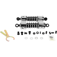 PROGRESSIVE SUSPENSION 412 Series Shock 11" Standard Chrome H-D 4124005C