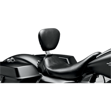 LE PERA Bare Bones Solo Seat w/ Removable Drivers Backrest Smooth Black FL '08-'23 LK005BR