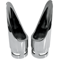 BARON Family Jewel Exhaust Tip Chrome Scalloped BA110001