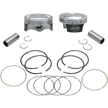 S&S CYCLE Piston Kit for 103" Hot Set Up Kit® 3.875" +.005