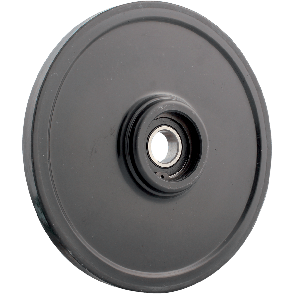 KIMPEX Idler Wheel with Snap Ring/Bearing 6004 Black 180 mm OD x 20 mm ID