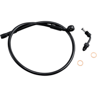 MAGNUM SHIELDING Brake Line Upper with Adapter Black SBB150125