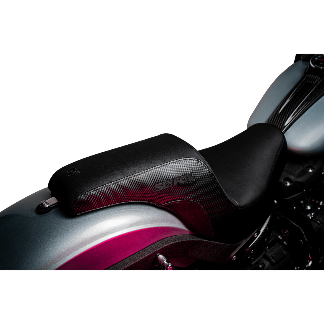 SLYFOX Slyfox Seat Black Logo Smooth Vinyl Carbon Fiber FL '18-'24 08021589