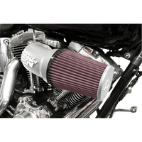 K & N Aircharger® Intake System with Cast Aluminum Intake Tube Satin Silver 571134S