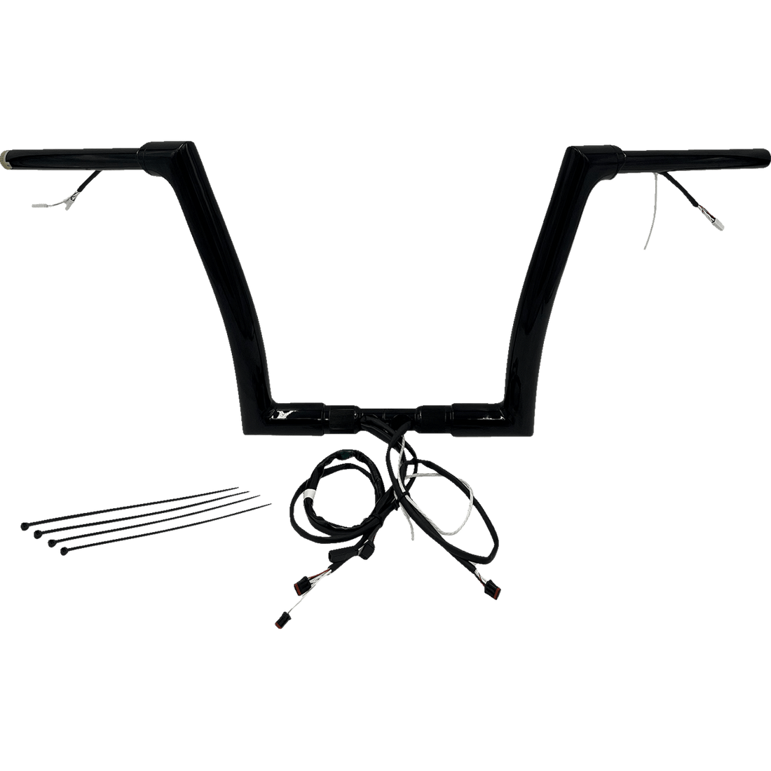 FAT BAGGERS INC. Handlebar Kit Flat Top 12" Black 601312B