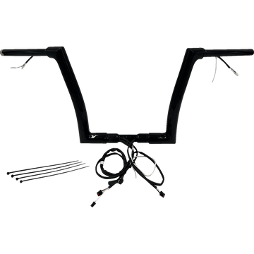 FAT BAGGERS INC. Handlebar Kit Flat Top 12" Black 601312B