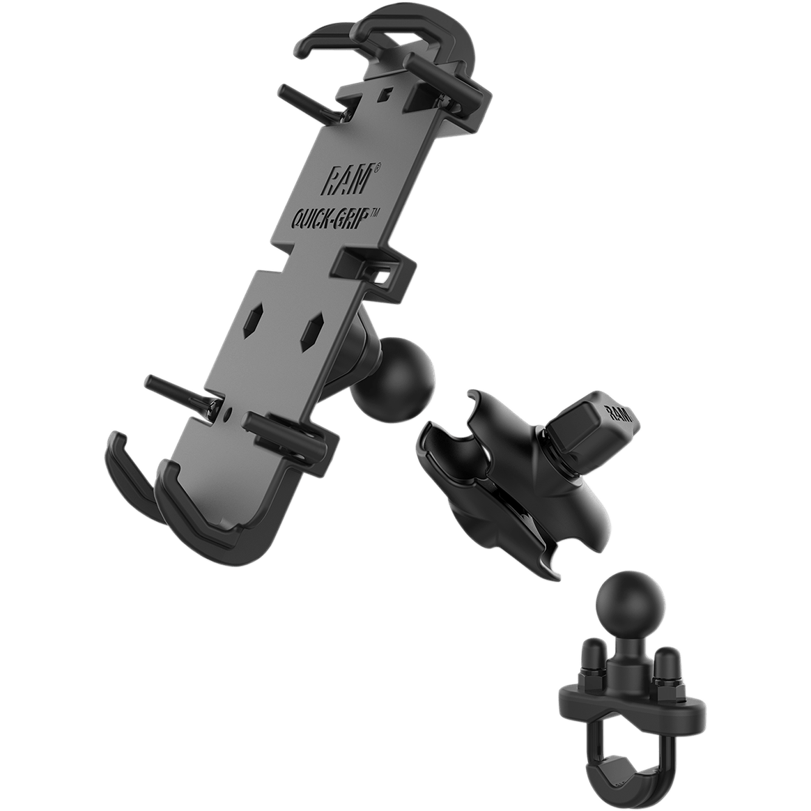 RAM MOUNTS Phone Mount XL Quick Grip™ U-Bolt Base RAMB149ZAPD4