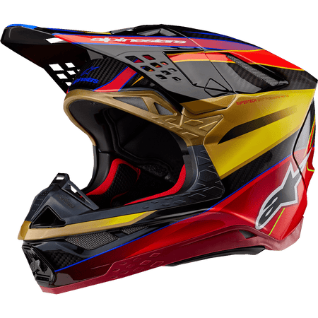 ALPINESTARS Supertech M10 Helmet Era MIPS® Gloss Gold/Yellow/Rio Red XS 83012235938XS