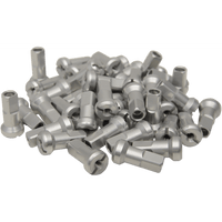 MOOSE RACING Spoke Nipples MX1 Silver 9 Gauge Set