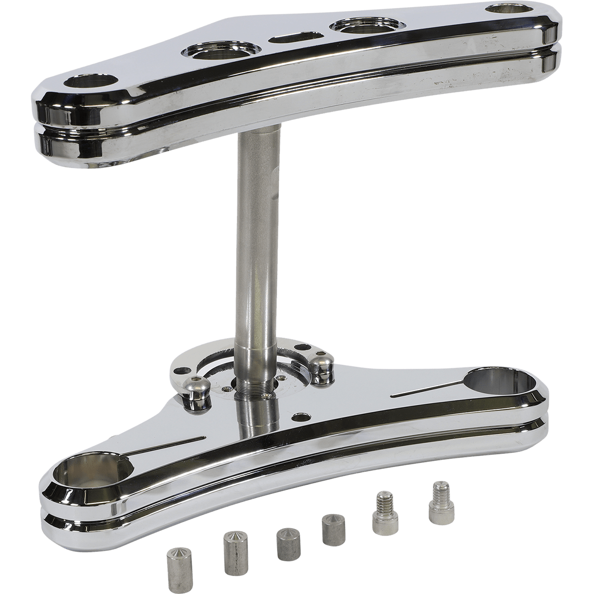 ACCUTRONIX Triple Tree 41 mm Chrome Raked 5° Elite Radius Groove TWR541EC