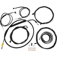 LA CHOPPERS Cable Kit 15" 17" Handlebars ABS Midnight LA8056KT316M