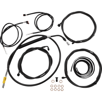 LA CHOPPERS Cable Kit 15" 17" Handlebars ABS Midnight LA8056KT316M