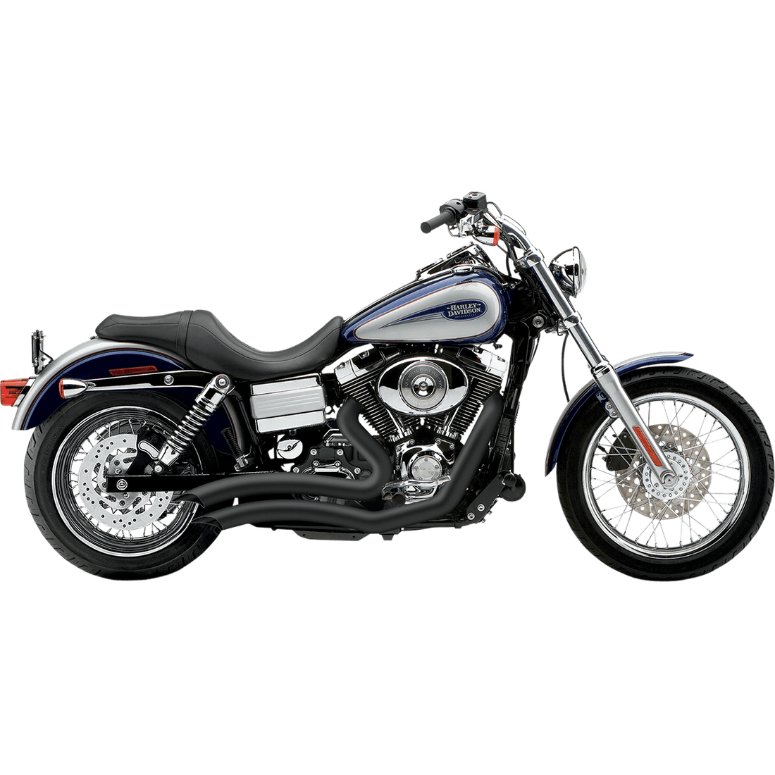 COBRA Speedster Swept Short Exhaust Black '06-'11 Dyna 6227B