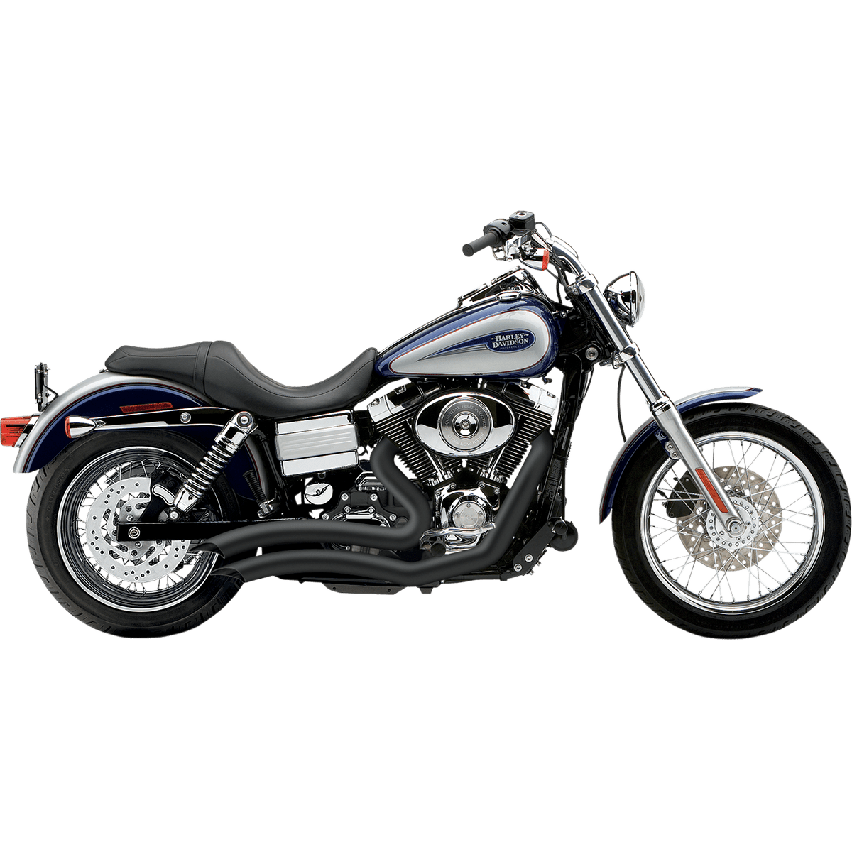 COBRA Speedster Swept Short Exhaust Black '06-'11 Dyna 6227B