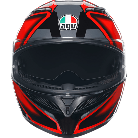 AGV K3 Helmet Compound Black/Red Medium 2118381004009M