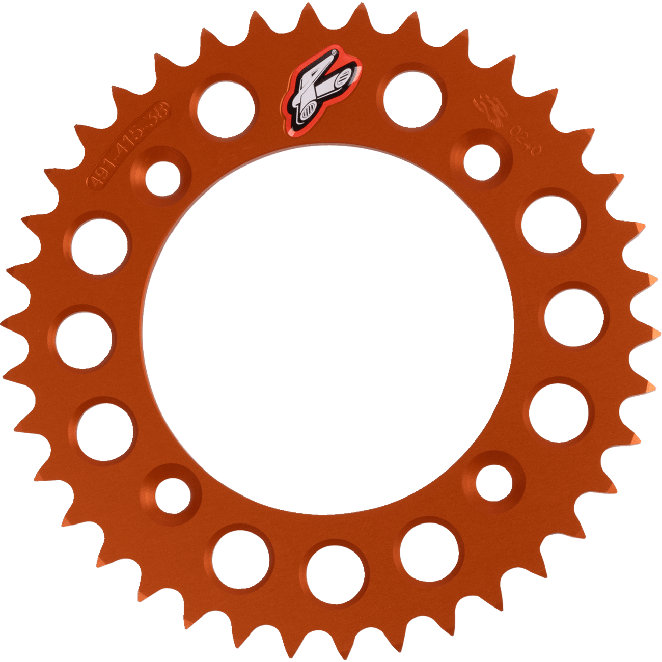 RENTHAL Rear Sprocket Orange 38 Tooth 49141538POR