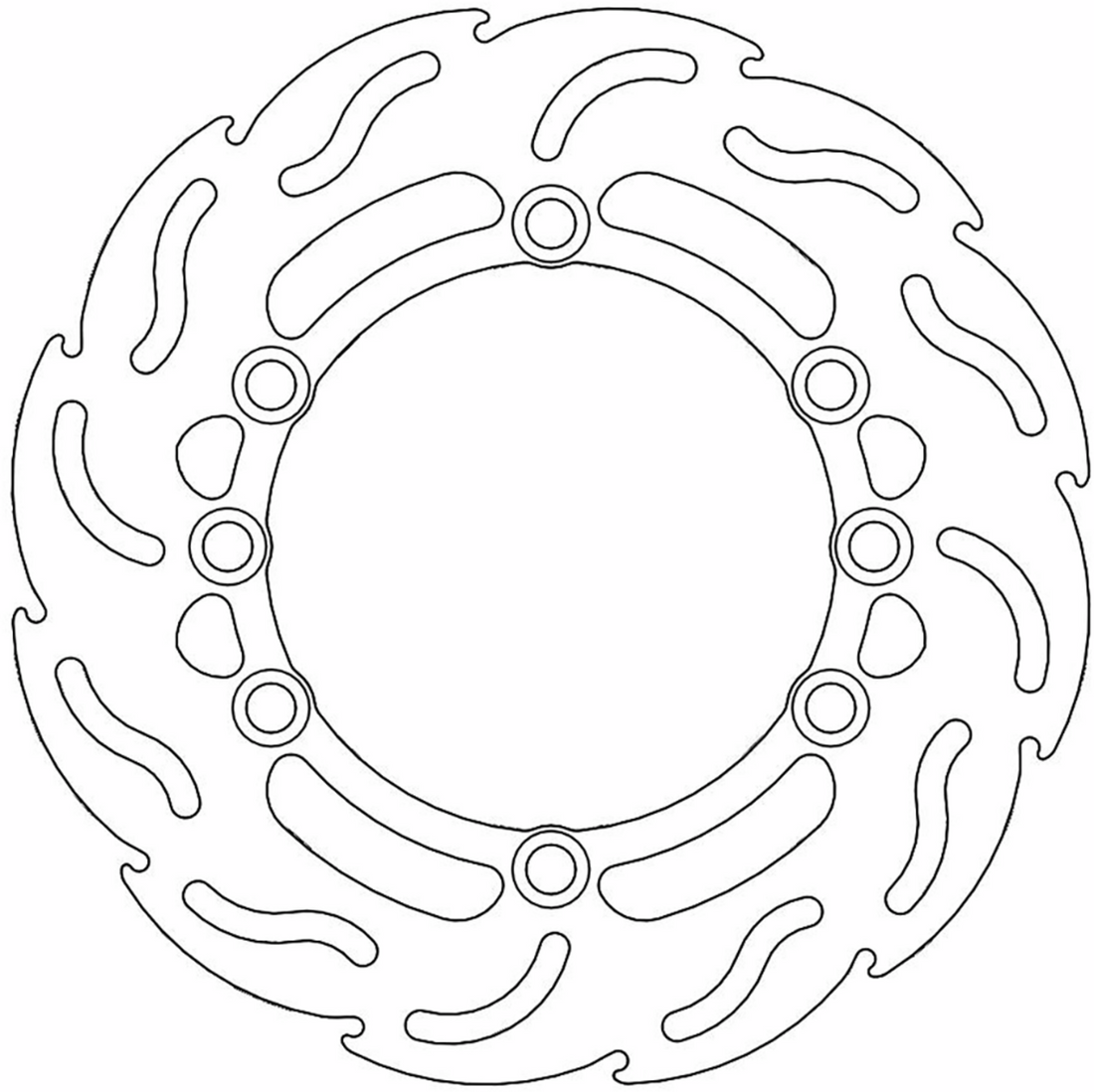 MOTO-MASTER Brake Rotor Rear Flame