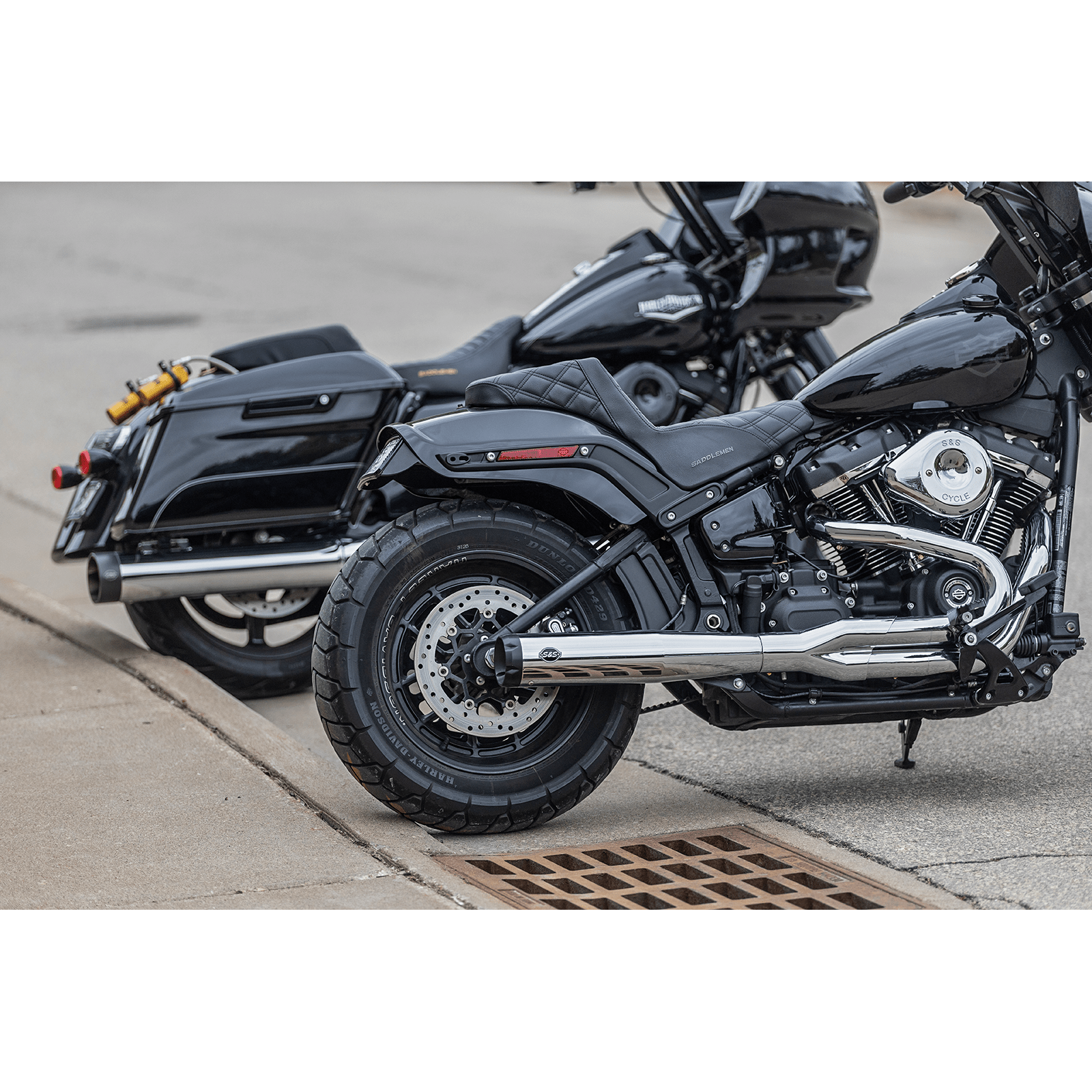 S&S CYCLE 2:1 50 State Exhaust for M8 Softail Chrome 5500847B