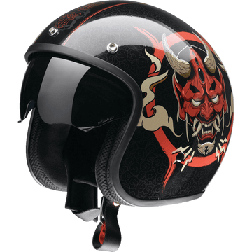 Z1R Saturn Helmet Devilish Gloss Black/Red 2XL