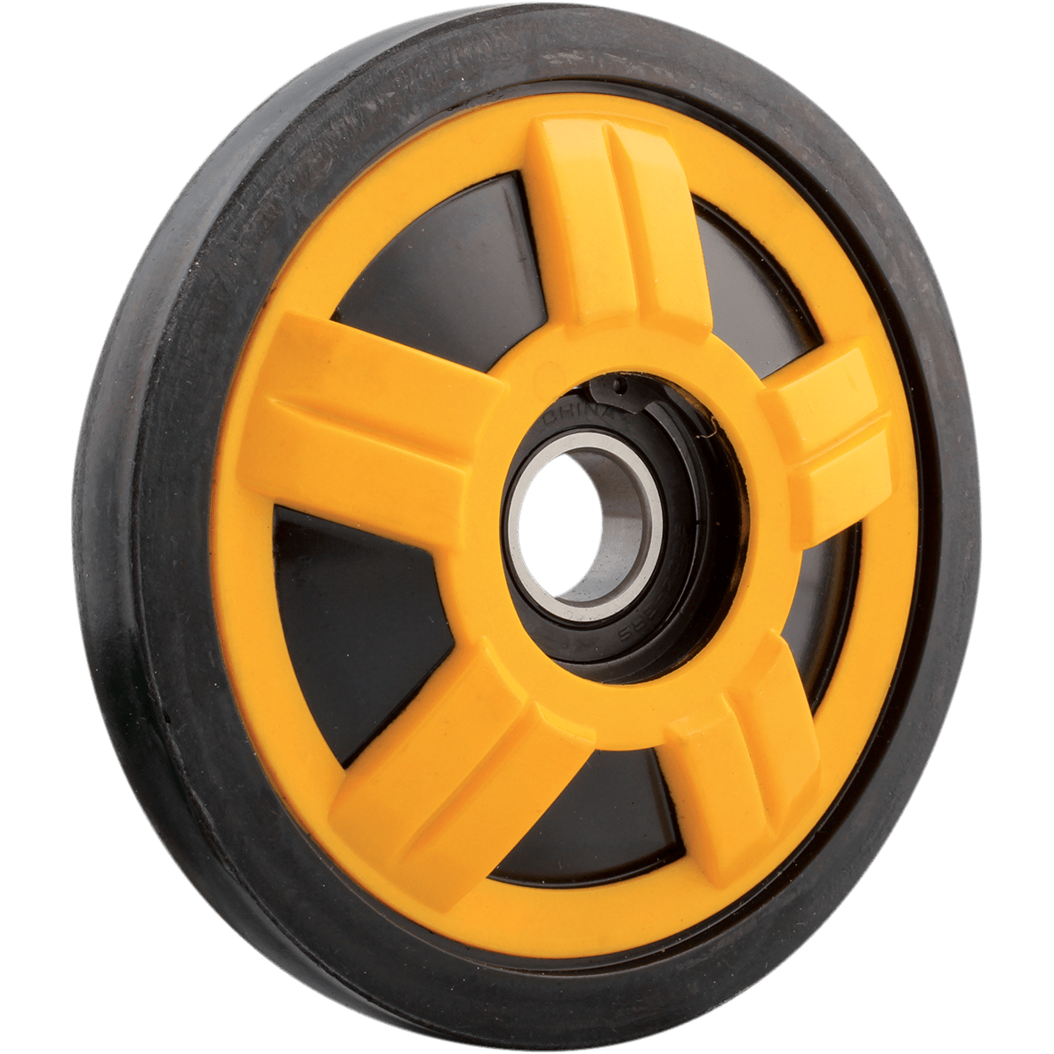 KIMPEX Idler Wheel with Bearing 6004-2RS Yellow Group 13 178 mm OD x 20 mm ID