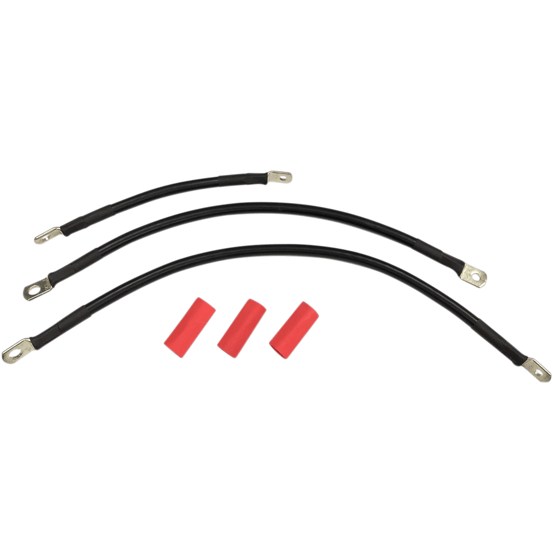 DRAG SPECIALTIES Black Battery Cable Set '84-'88 ST