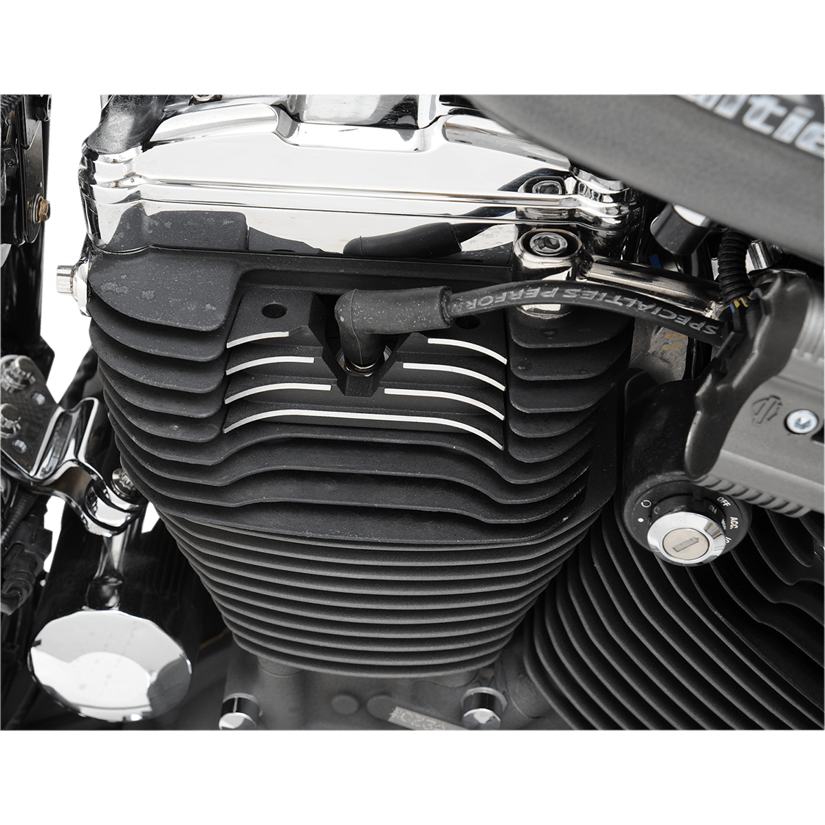 DRAG SPECIALTIES Spark Plug Cover Black Sportster