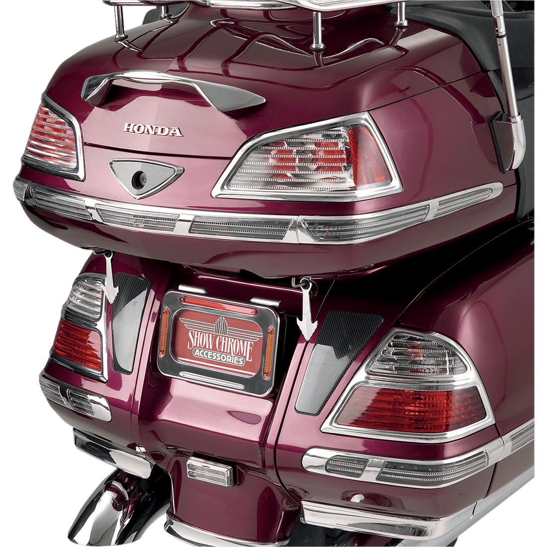 SHOW CHROME Saddlebag LED Molding Inserts '01-'10 GL1800 52702A