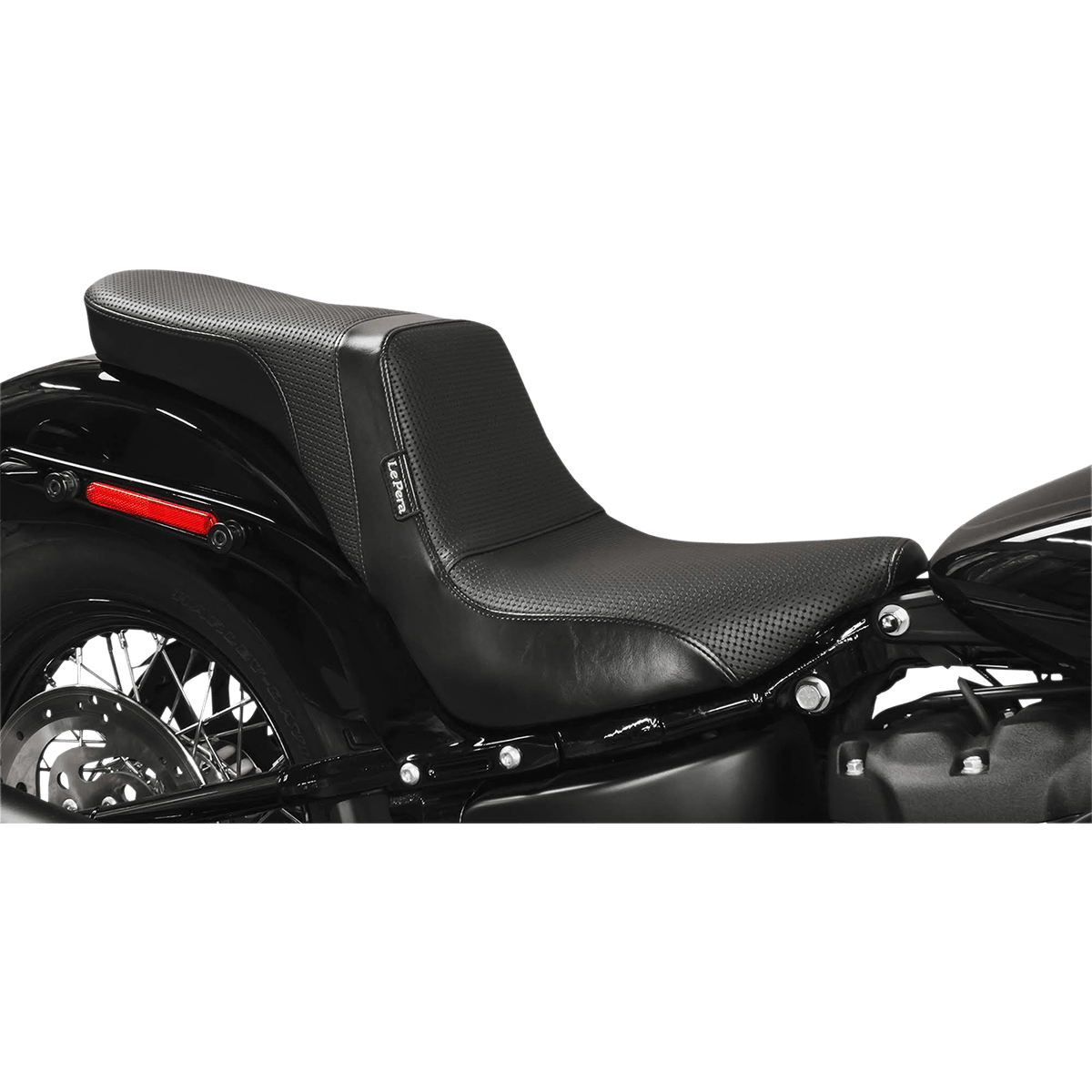 LE PERA Daytona 2-Up Seat Without Backrest Basketweave Black FX/FL '18-'23 LY543BW